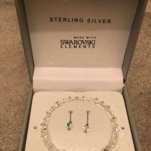 Swarovski Earnings/Bracelet Set